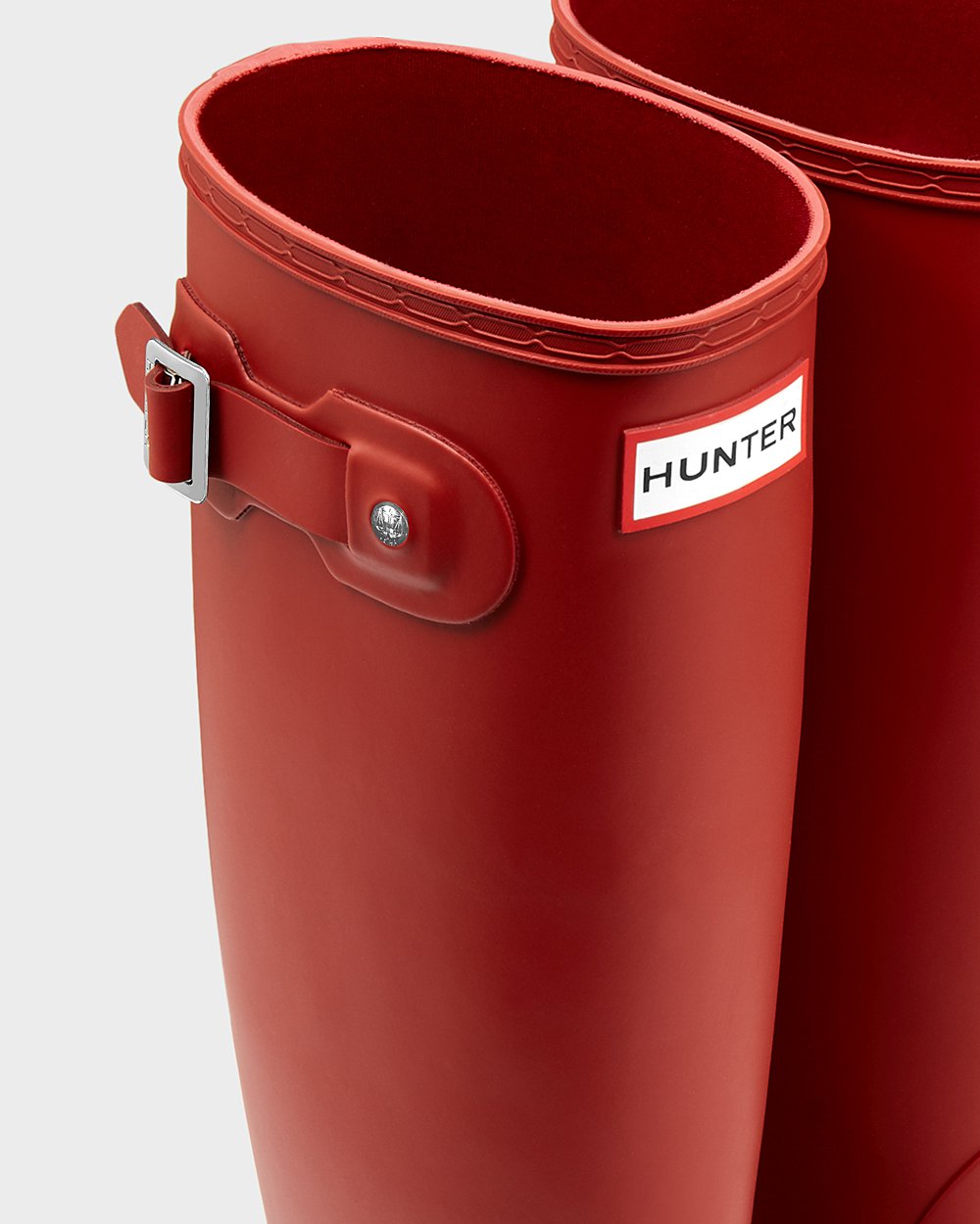Galochas Altas Hunter Feminina Vermelhas - Original - 52UGDYENZ